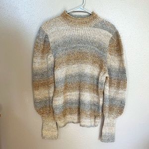 Anthropologie Leith Stripe Space Dye Sweater